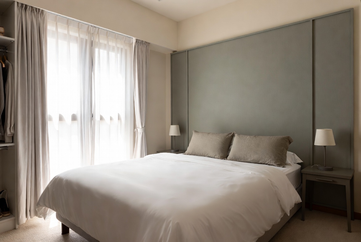 Master bedroom design in Bishan HDB